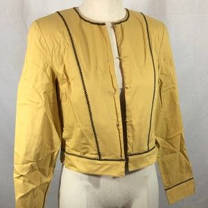 Worth Size S Small Tan Cropped Jacket